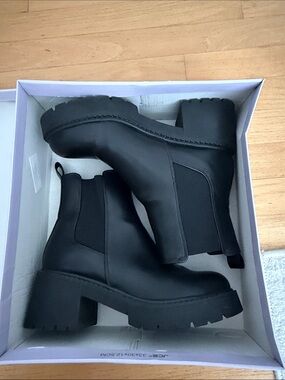 Madden Girl Platform Black Combat Boots